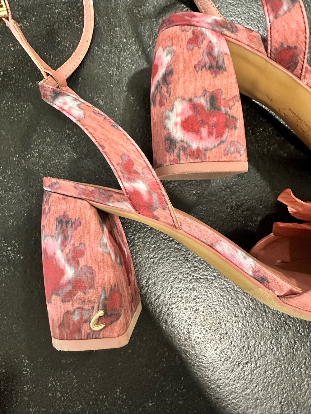 Sam Edelman Circus Aria Floral Block Heel Sandals - Picture 3 of 7